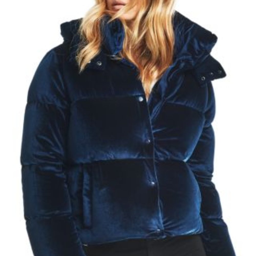 SAM velvet puffer coat